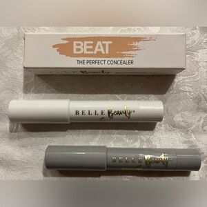 Belle Beauty So Shady Eyeshadow Sticks Duo and BEAT Concealer in Medium NWT